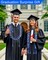 Graduation Lei Set Class of 2026 Grad Ribbon Leis with Honor Cord Double Braided Graduate Leis for Men Women Blue Black White